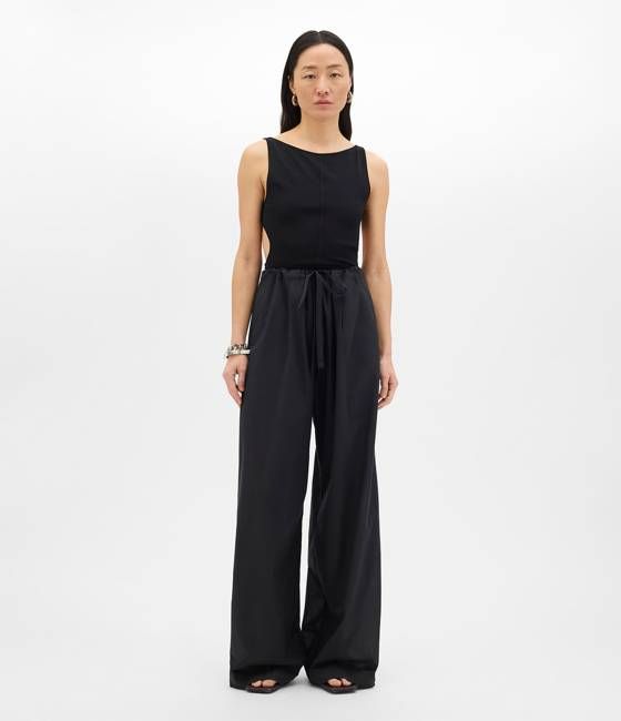 Voile Drawcord Pant | Black