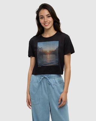Lake View Crop T-Shirt
