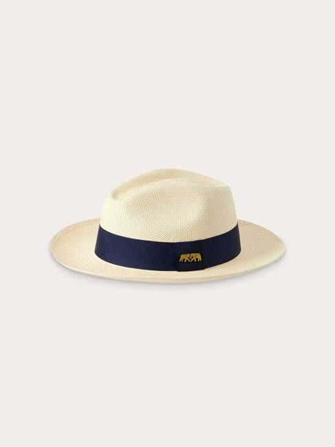 Kamalame Panama Hat with Navy Blue Band