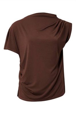 CATE - Modal Spandex Top - Chocolate