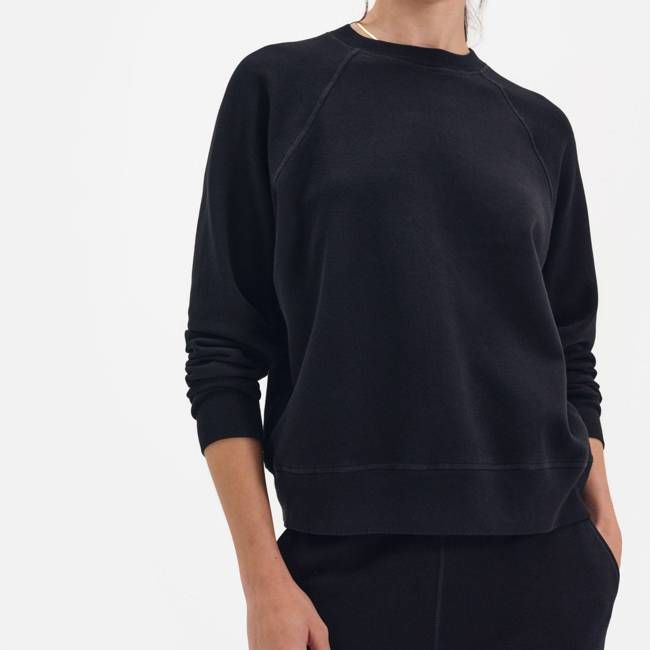 Organic Lightweight Terry Raglan Sweatshirt