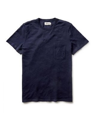 The Slub Tee in Rinsed Indigo