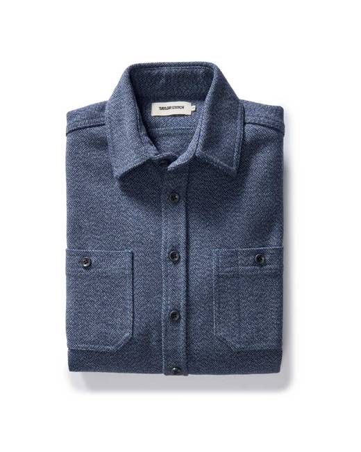 The Utility Shirt in Indigo Ash Wool Canvas