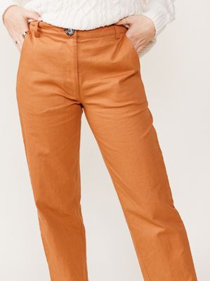 Ann Twill Straight Leg Pant