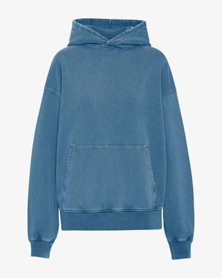 Organic Oversized Hood - Faded Indigo