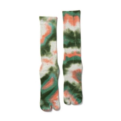 NODAL Tabi Sock – Tie Dye Long Sock Pink | Made in Japan
