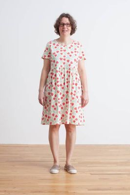 Stockholm Dress - Strawberries Red & Green