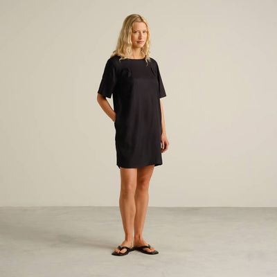 DEDICATED - Kleid Vadsbro Schwarz