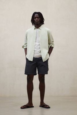 GREEN ANTEJO POPLIN SHIRT