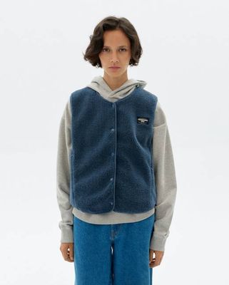 Blue fleece Jay vest