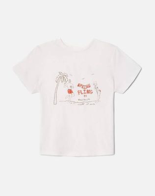 Classic "Spring Fling" Tee - Vintage White