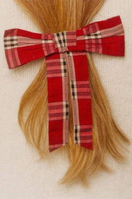 The Veronica Bow | Holiday Plaid