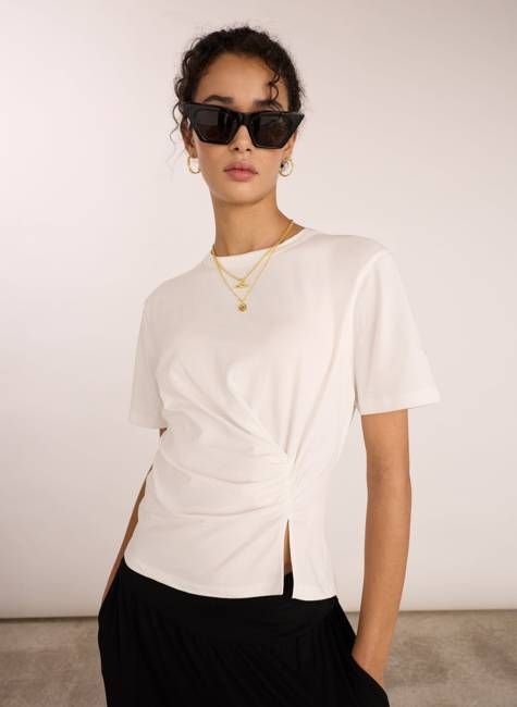 Lois Organic Draped Top