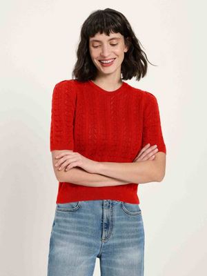 short-sleeved sweater (GOTS)