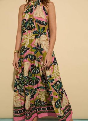 Anouk Printed Sleeveless Maxi Dress