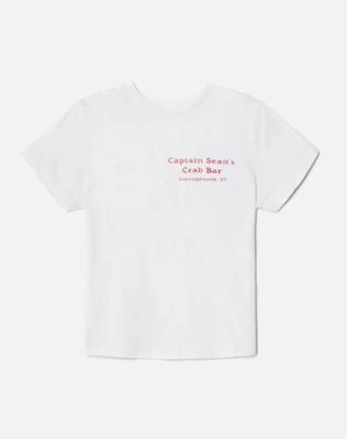 Boyfriend "Crabby" Tee - Optic White