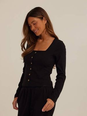 Jamila Smocked Jersey Long Sleeve