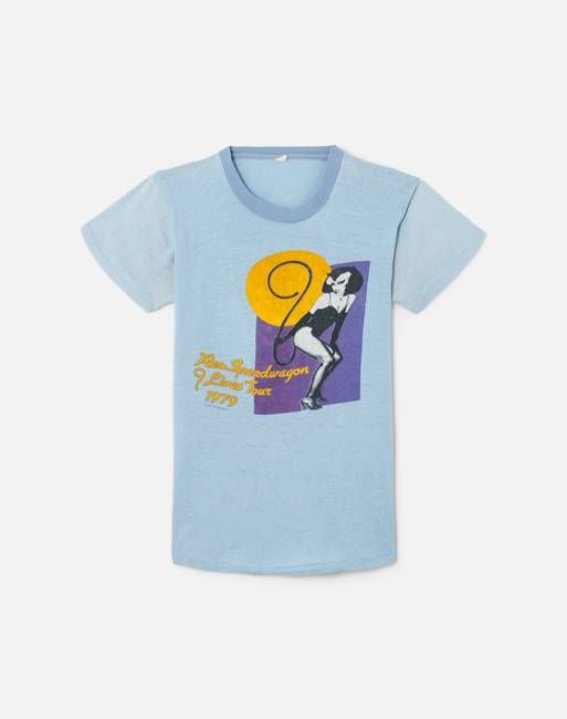 Reo Speedwagon 9 Lives Tour 1979 Tee -#28