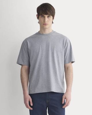 Archive Cotton Relaxed-Fit Crew | Vintage Heather Grey