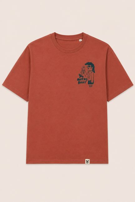 CAMISETA TERRACOTA YOU MELT MY HEART OVERSIZE