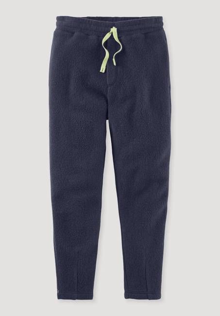 Regular fleece trousers made from pure organic cotton