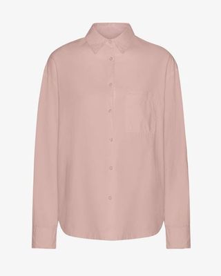 Organic Oversized Shirt - Faded Pink
