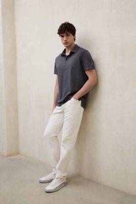 DARK GREY THEO POLO SHIRT
