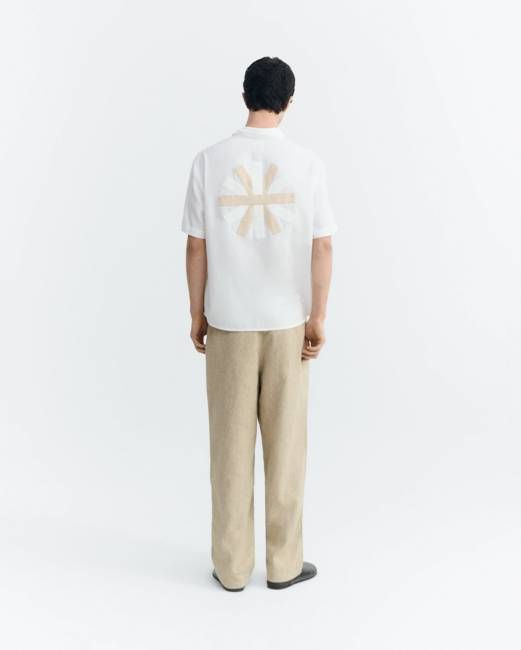 Paddy back patched sun shirt