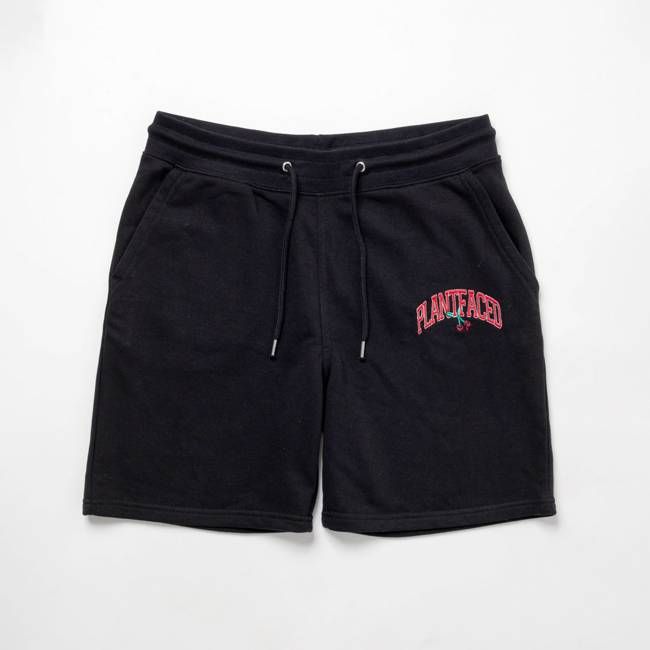 Cherry Jogger Shorts - Black - ORGANIC X RECYCLED