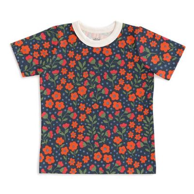 Short Sleeve Tee - Garden Blooms Navy
