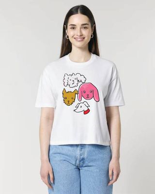 Miss Pompom Cocktail-T-Shirt für Hunde