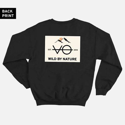 Wild By Nature Back Print Sweatshirt (Unisex)