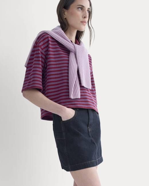 Denim Utility Mini Skirt | Tungsten Rinse