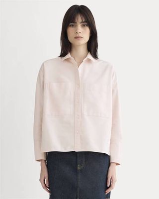 The Boxy Oxford | Rose Quartz Chambray