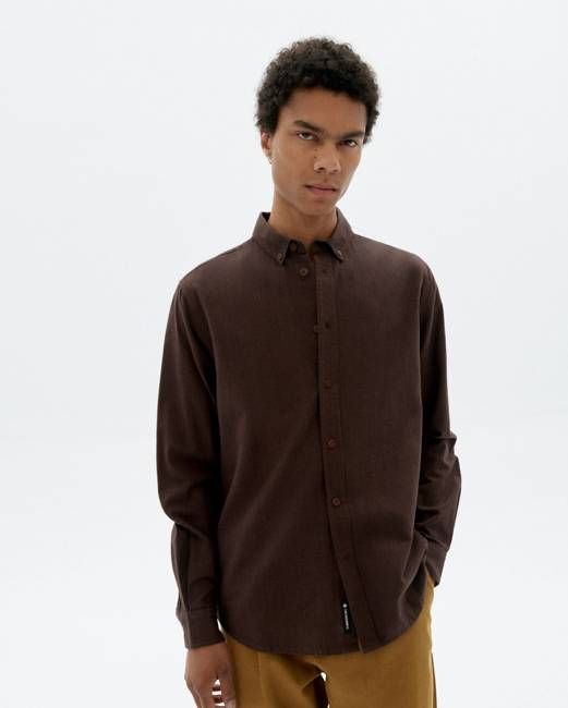 Brown microchecks Ant shirt
