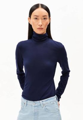 GRAZILIANA WEICHES LANGARMSHIRT | marineblau getönt
