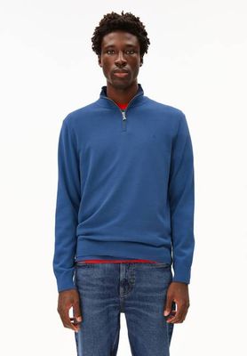 FAABES STRICKPULLOVER MIT HALBEM REISSVERSCHLUSS | dark morning