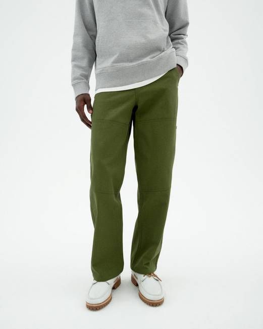 Green straight Owen pants