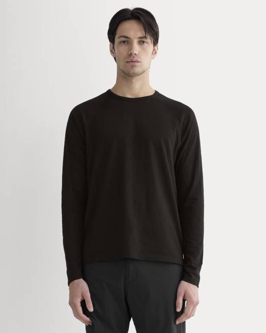 The Rec Long-Sleeve Crew | Black