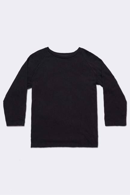 Men's Organic Raglan in Black