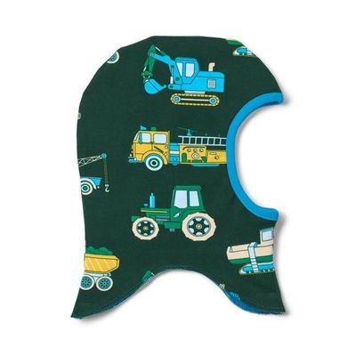 Utrillo reversible balaclava with vehicles and apples