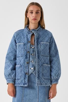 Pablo Quilted Denim Jacket in Rodeo