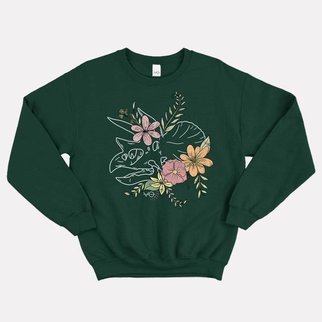 Botanatomy Triceratops Sweatshirt (Unisex)