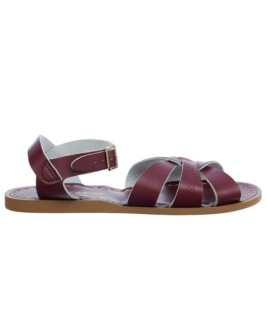 Claret Leather Sandals