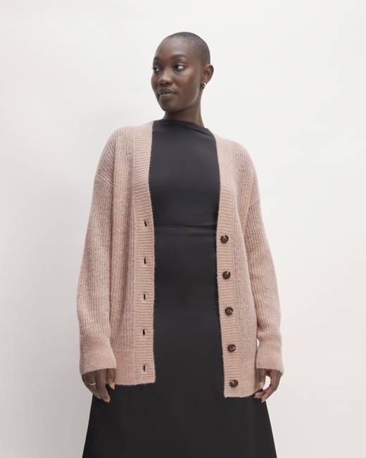 The Alpaca Oversized Cardigan | Cafe Creme