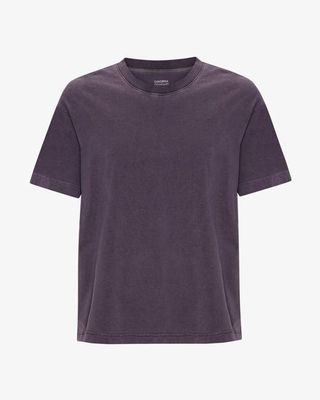 Oversized Organic T-Shirt - Faded Grape