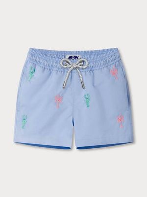 Boys Lobster Palms Embroidered Staniel Swim Shorts
