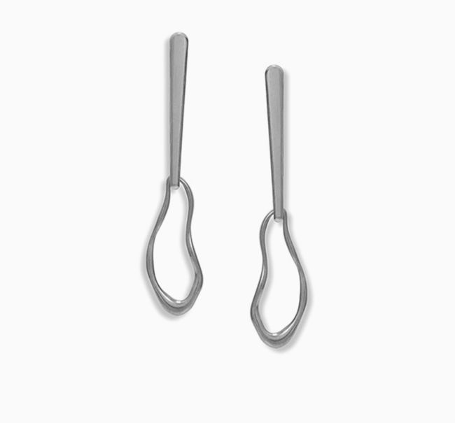 Terra Stud Earrings in Silver