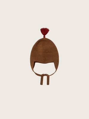 Chestnut Contrast Tassel Hat