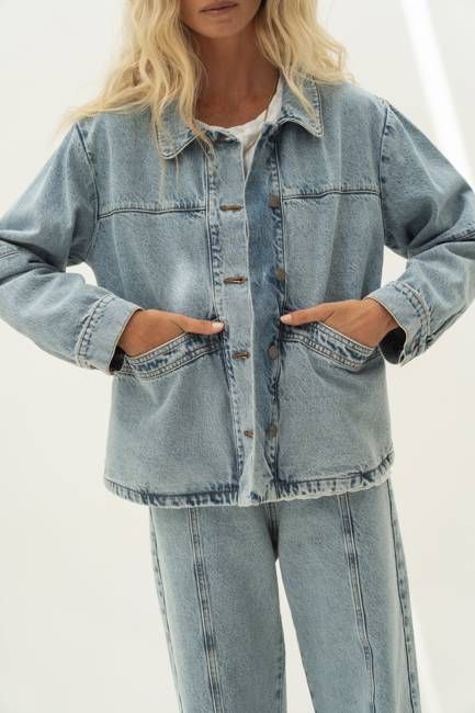 Marie Light Denim Cotton Jacket